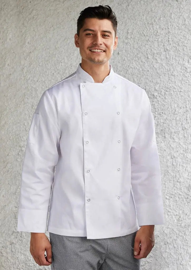 Biz Collection Zest Mens L/S Chef Jacket - CH232ML Metro Workwear.